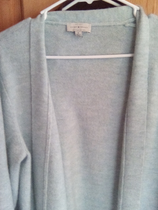 Lucky Brand Sweaters - Lucky Brand Soft Light Blue Open-Front Cardigan